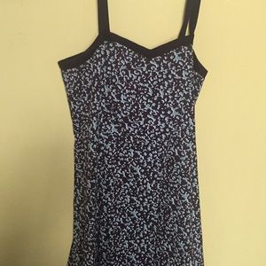 Brown & Teal Spaghetti strap dress